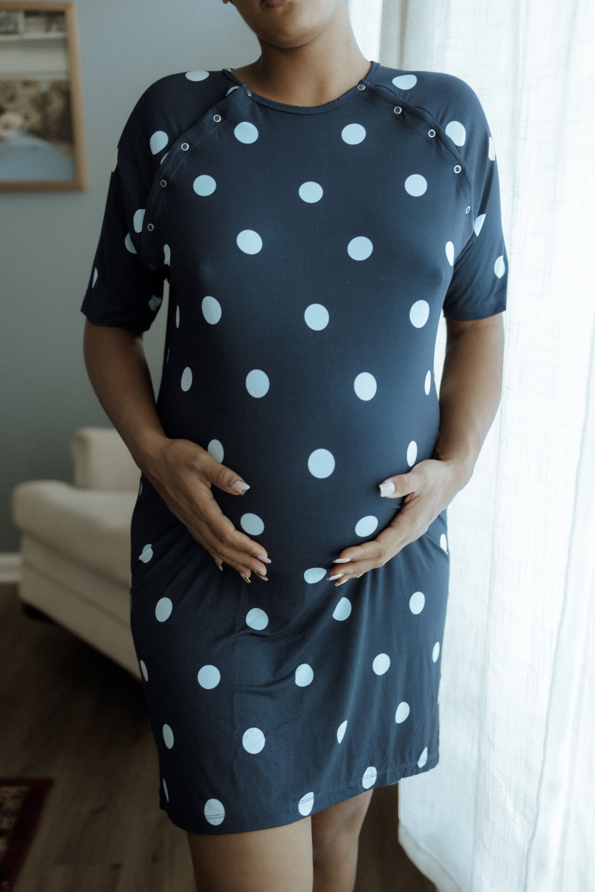 Chic Maternity Nursing Polka Dot