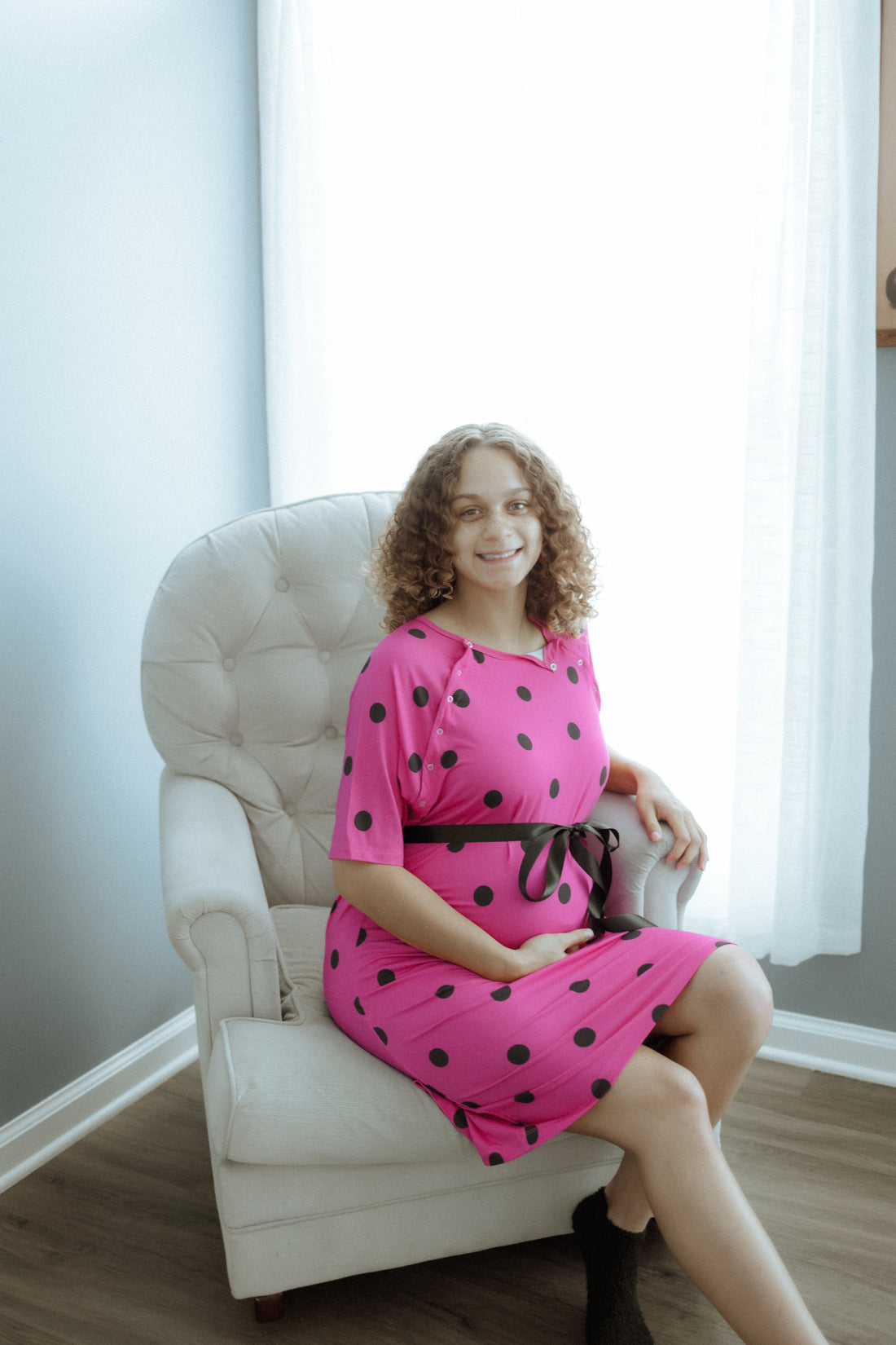 Chic Maternity Nursing Polka Dot