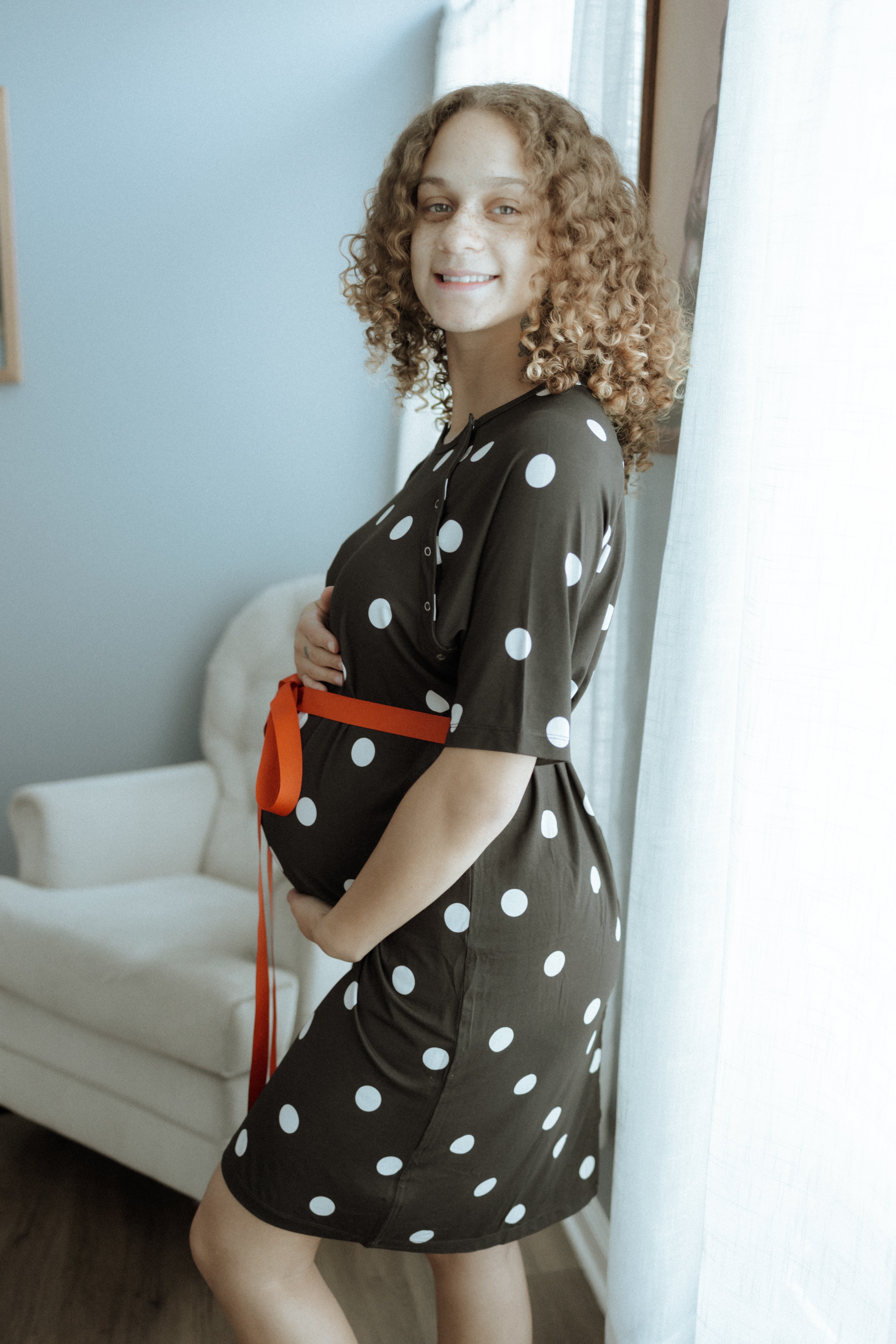 Chic Maternity Nursing Polka Dot